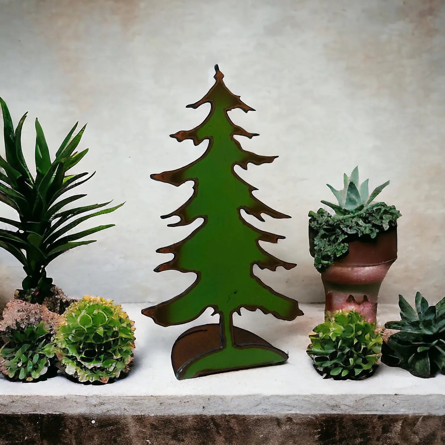 Tree Tabletop Gift Lodge Cabin Decor Souvenir Eco Friendly IJ-52109