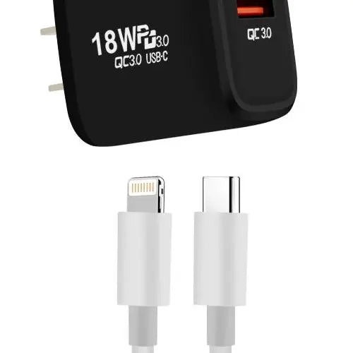 18W Pd Wall Charger with Usb Port and Pd Cable 3ft MW-MW8184