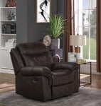 Sawyer glider recliner cocoa brown NEW CO-602333