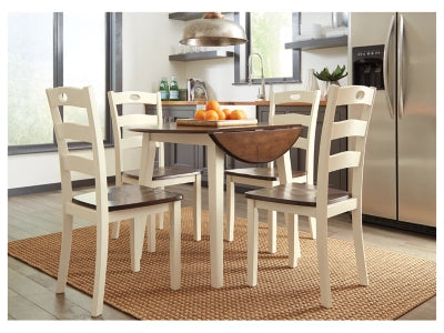 Woodanville Dining Drop Leaf Table w/ 4 chairs SET AY-D335-154
