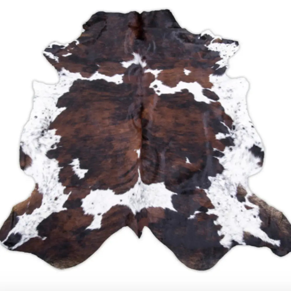 Dark Tricolor Cowhide Rug Large RO-BN256