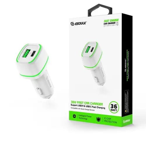 Esoulk 36W Pd Qc Car Charger MW-EA15
