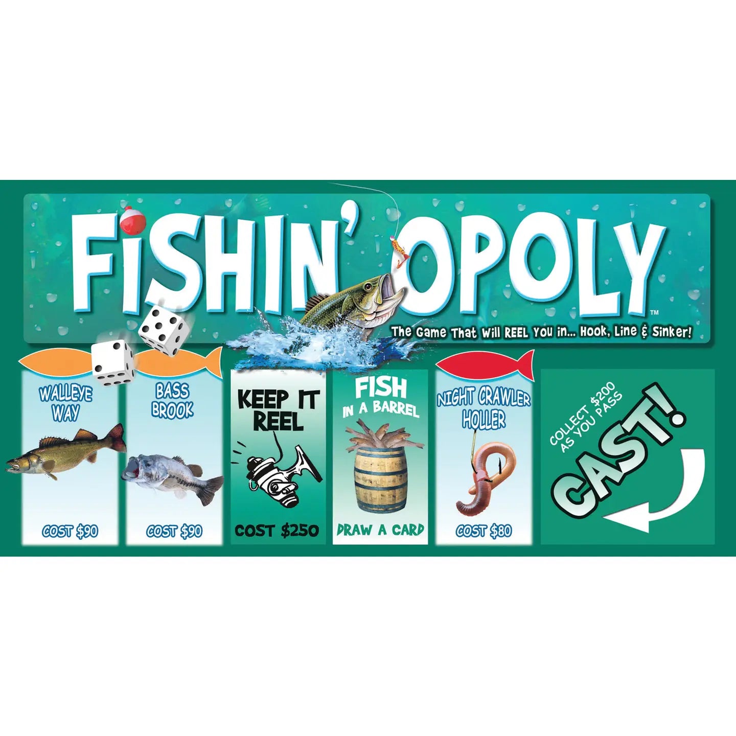 Fishin'-Opoly Board Game OG-L-4215079