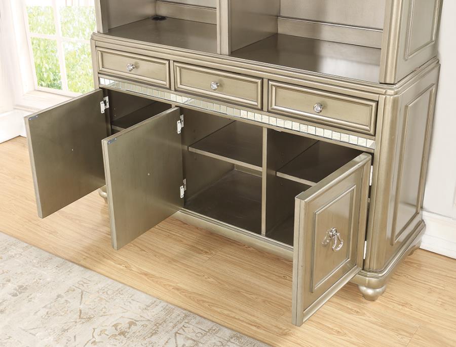 Hollywood glam mirror bookcase china cabinet hutch NEW CO-801974