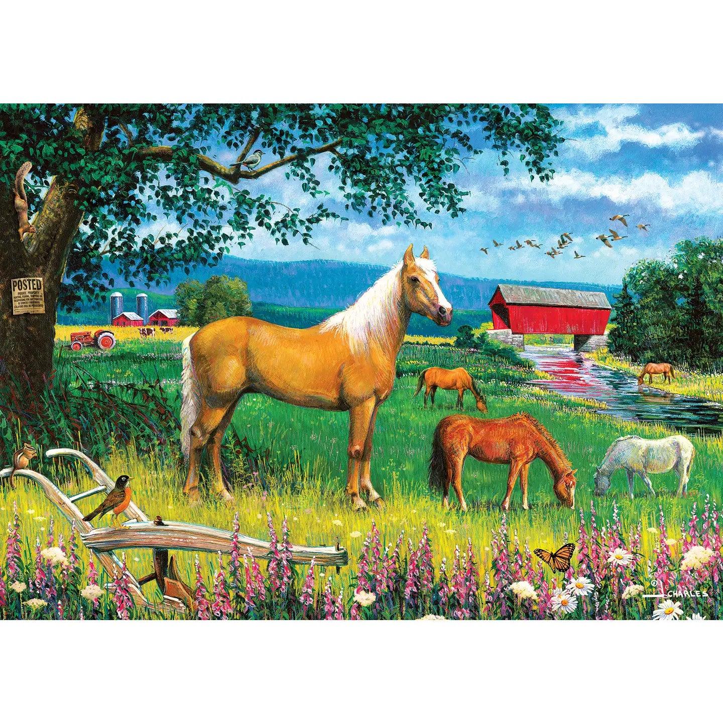 Horses in the Field (Tray) 35pc Puzzle OG-58905
