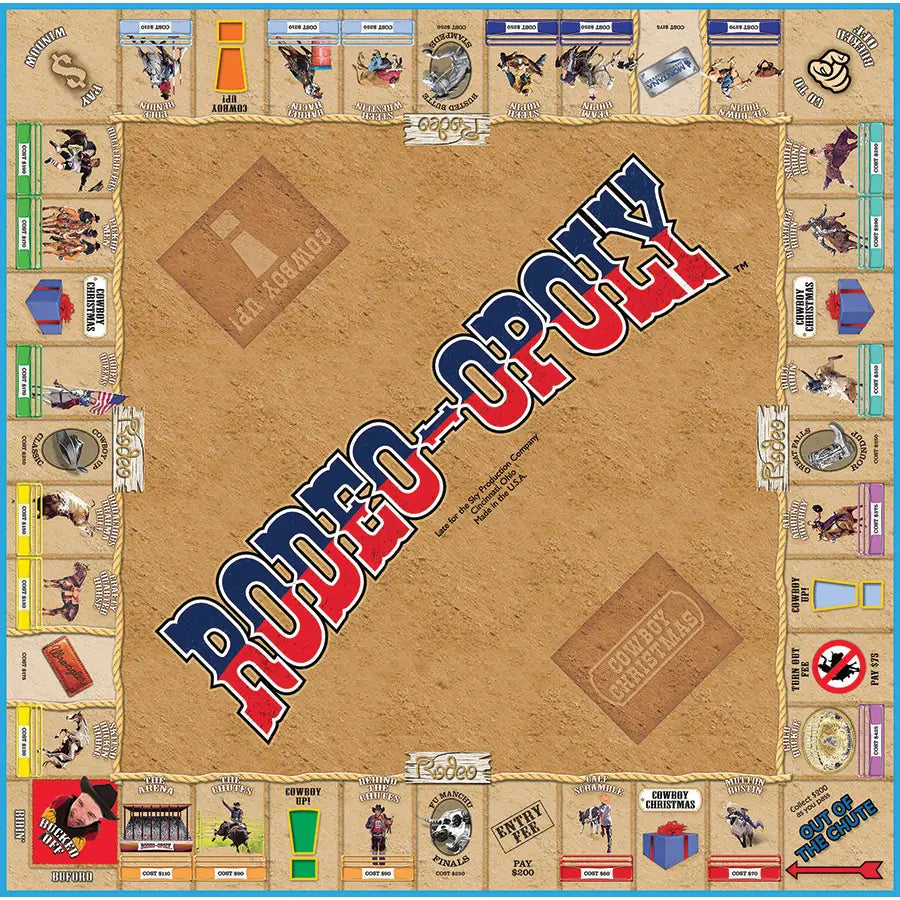 Rodeo-Opoly Board Game OG-L-425083