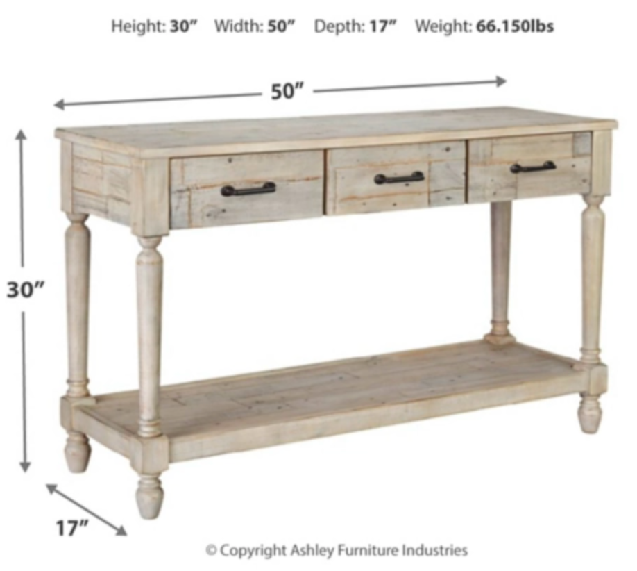 Shawnalore Sofa/Console Table AY-T782