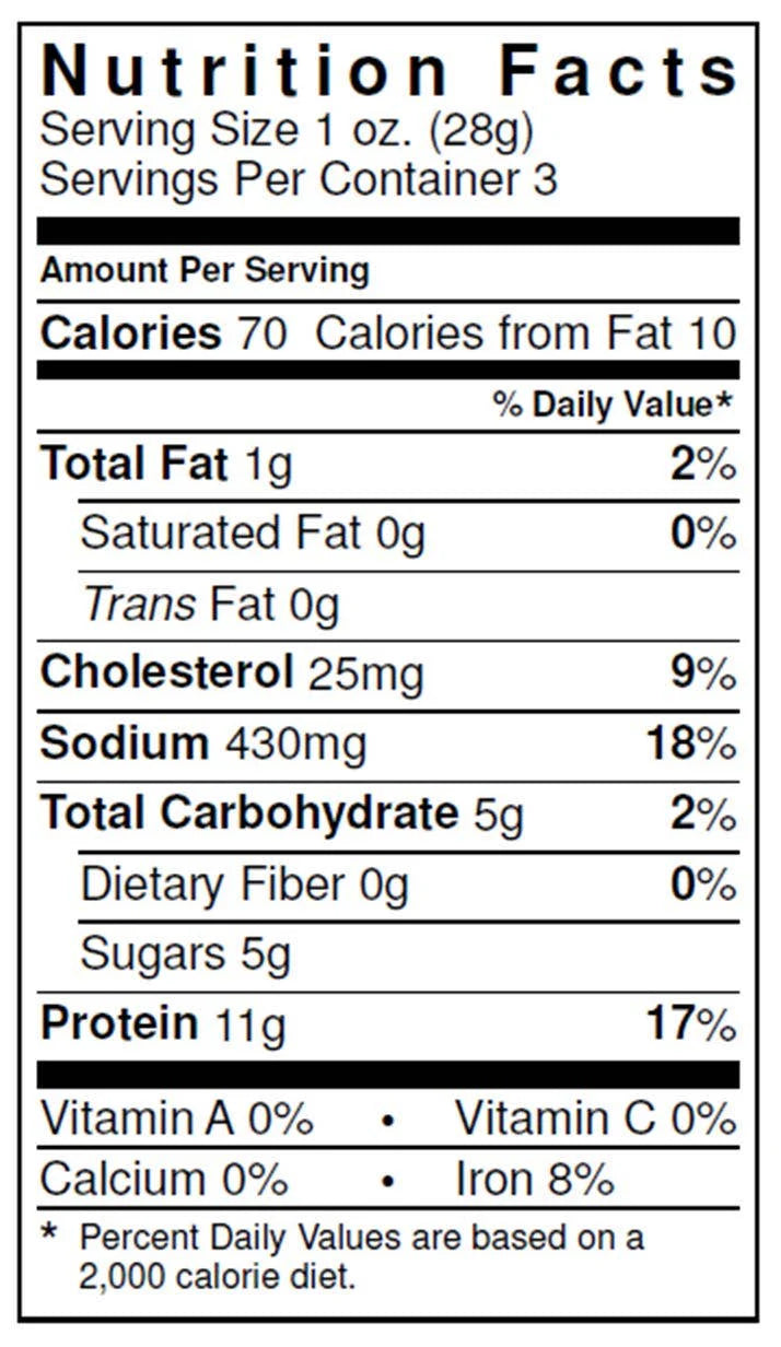 Steak Strips beef jerky WB-42005