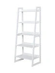 Bookcase ladder display shelf white NEW CO-805713