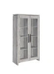 Alejo 2-door Tall Cabinet Grey Driftwood CO-950783