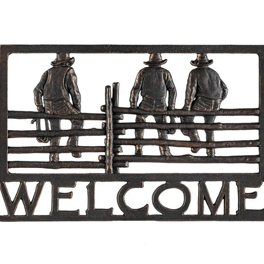 Cowboy Welcome Sign PS-8-72715-00229-3