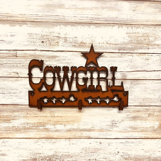 Cowgirl with Star Triple Key Hook UI-TKH-92