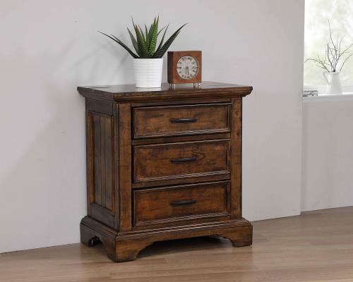 Elk Grove 3-Drawer Nightstand Vintage Bourbon AY-203892