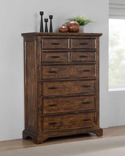 Elk Grove 7-drawer Chest Vintage Bourbon CO-203895