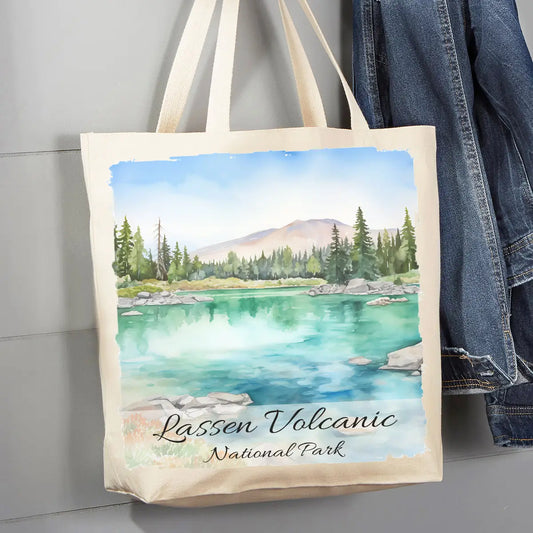 Lassen Volcanic National Park Ca 12 oz Canvas Tote Bag AL-Bag-2733