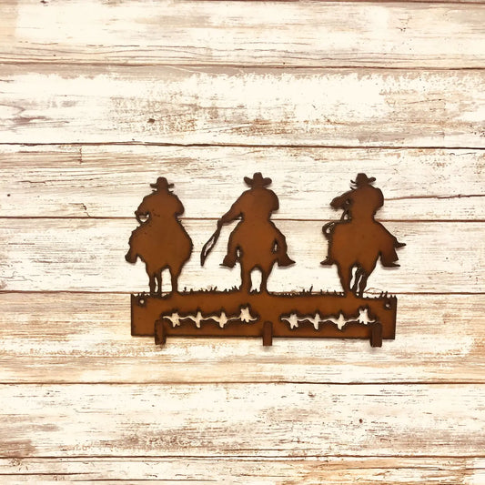 Outlaw Cowboys Triple Rustic Western Key Hook UI-TKH-918