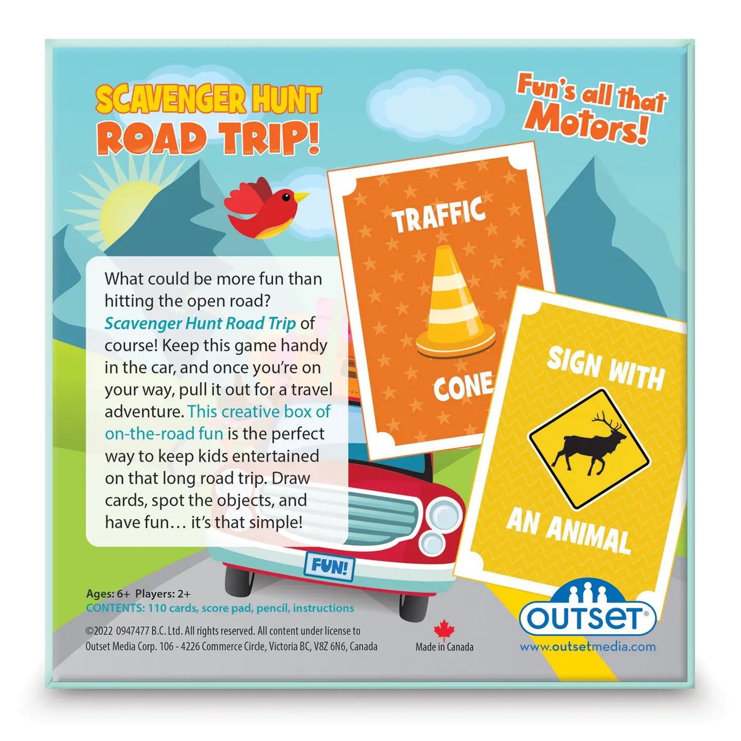 Scavenger Hunt Road Trip Card Game OG-11603