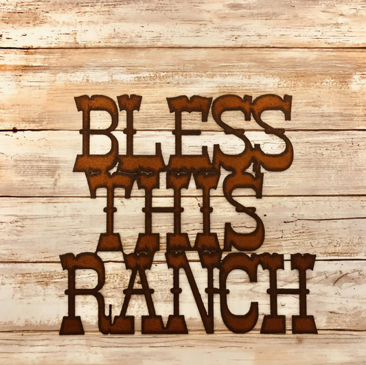 Bless This Ranch Western Farm Sign DBL-944