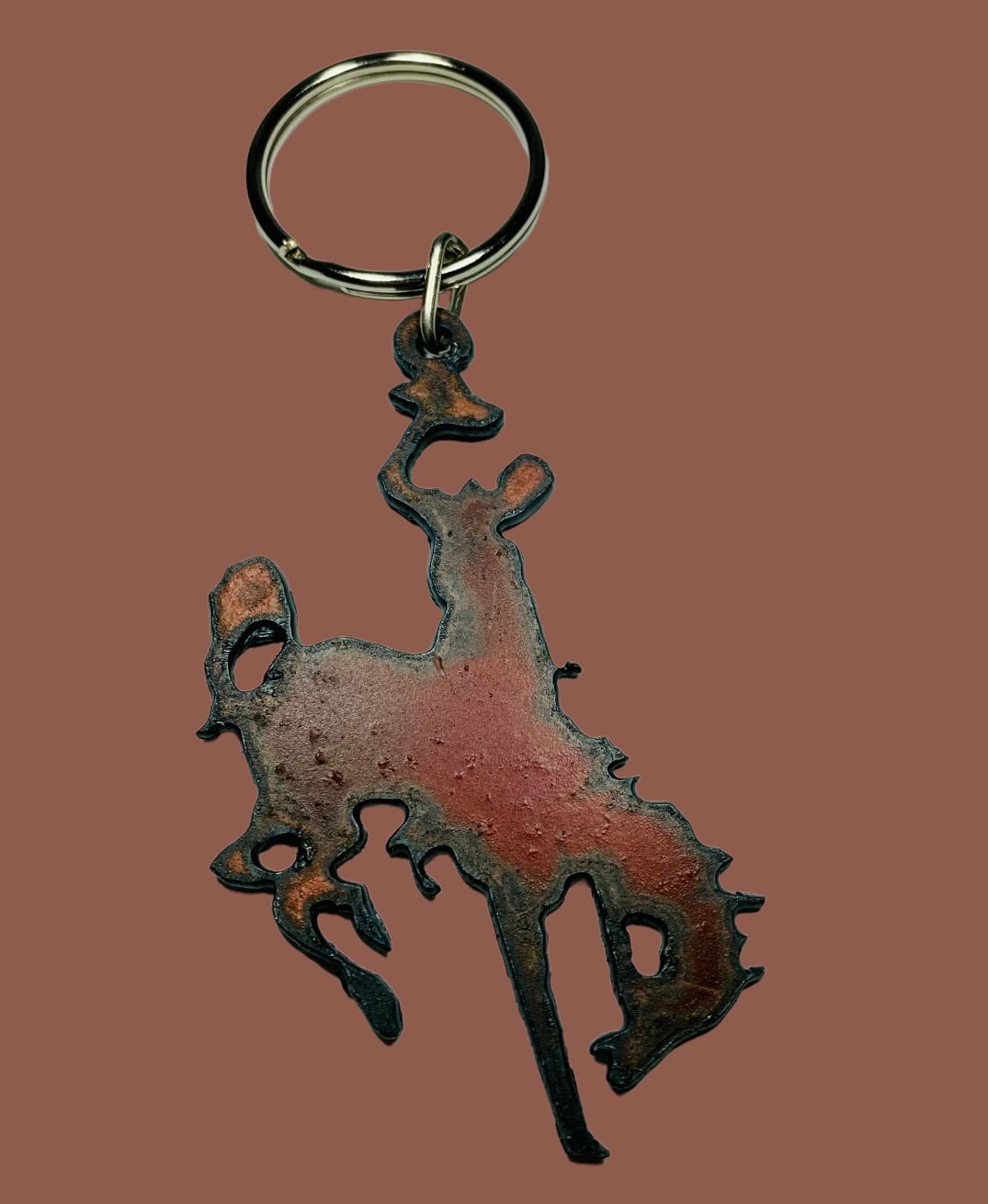 Bronc Keychain Western Wyoming Bronc Montana Colorado USA IJ-52101