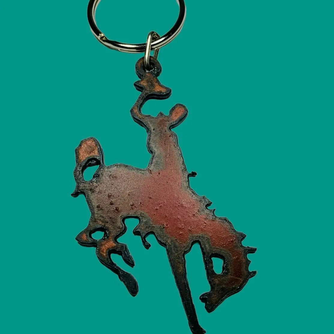 Bronc Keychain Western Wyoming Bronc Montana Colorado USA IJ-52101